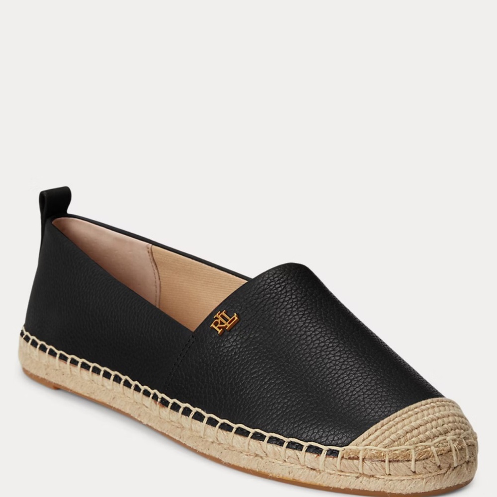 Ralph Lauren Black and Tan Espadrilles